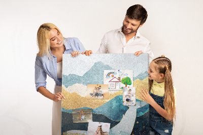 Painel de cortiça para parede Baleia de mármore