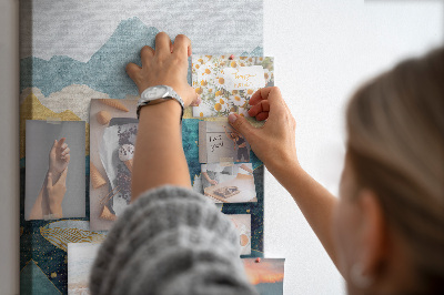 Painel de cortiça para parede Baleia de mármore