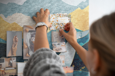 Painel de cortiça para parede Baleia de mármore