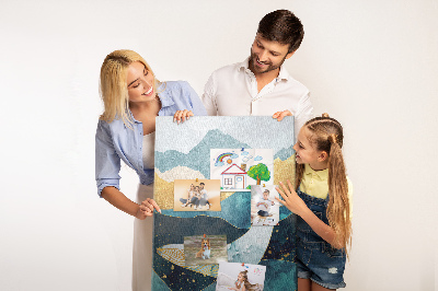 Painel de cortiça para parede Baleia de mármore