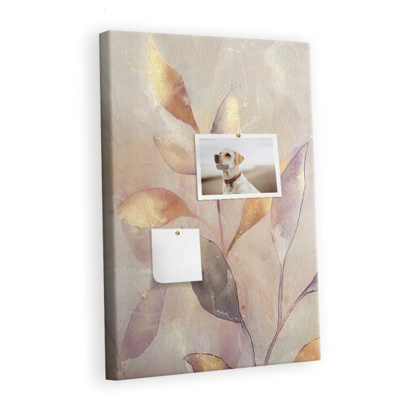 Quadro de cortiça Plantas em aquarela