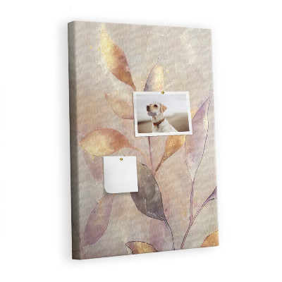 Quadro de cortiça Plantas em aquarela