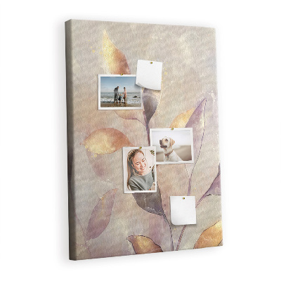 Quadro de cortiça Plantas em aquarela