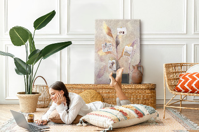 Quadro de cortiça Plantas em aquarela