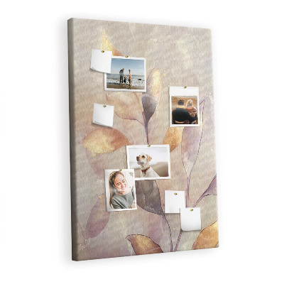 Quadro de cortiça Plantas em aquarela