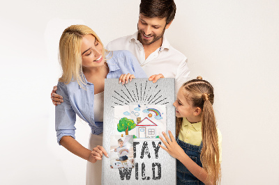 Lousa de cortiça Fique nas Montanhas Selvagens