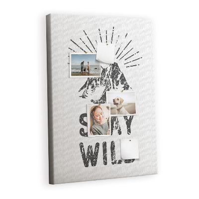 Lousa de cortiça Fique nas Montanhas Selvagens