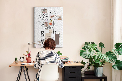 Lousa de cortiça Fique nas Montanhas Selvagens