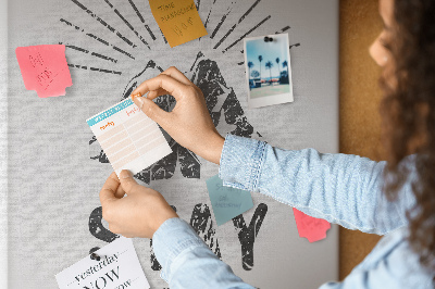 Lousa de cortiça Fique nas Montanhas Selvagens