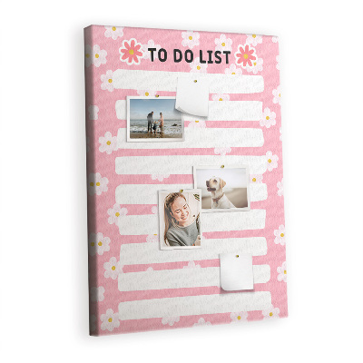 Painel de cortiça para parede Coisas para fazer