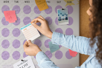 Quadro de cortiça Planejador mensal