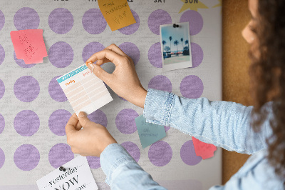 Quadro de cortiça Planejador mensal