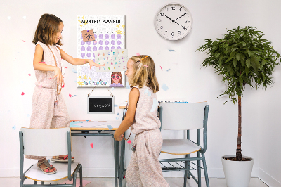 Quadro de cortiça Planejador mensal