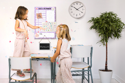 Painel de cortiça para parede Planejador diário