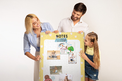 Lousa de cortiça Quadro de notas