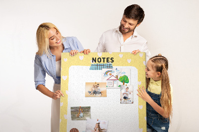 Lousa de cortiça Quadro de notas