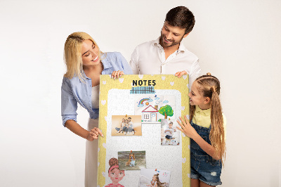 Lousa de cortiça Quadro de notas