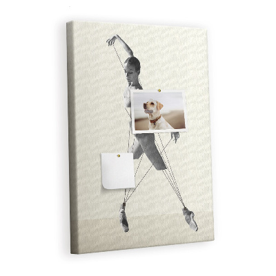 Painel de cortiça para parede bailarina