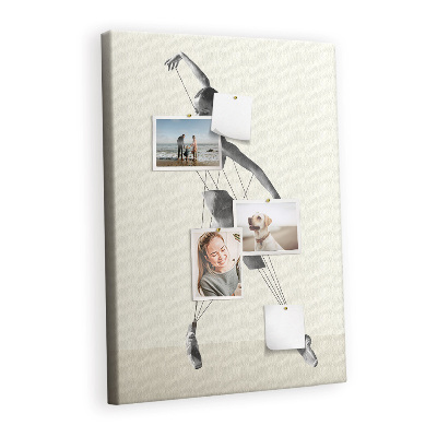 Painel de cortiça para parede bailarina