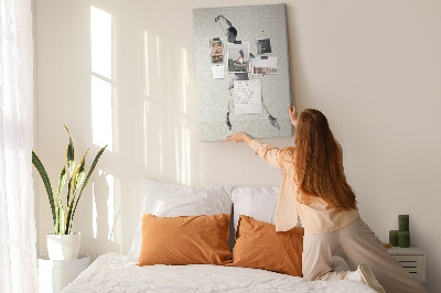 Painel de cortiça para parede bailarina