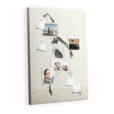 Painel de cortiça para parede bailarina