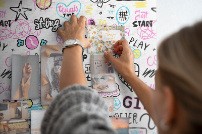 Lousa de cortiça Padrão infantil