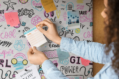 Lousa de cortiça Padrão infantil
