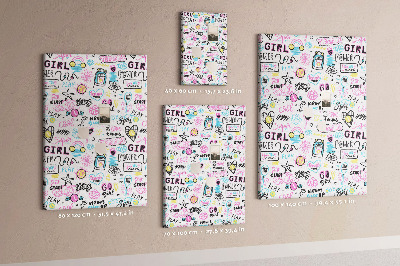 Lousa de cortiça Padrão infantil