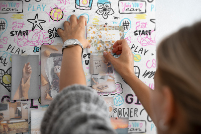 Lousa de cortiça Padrão infantil