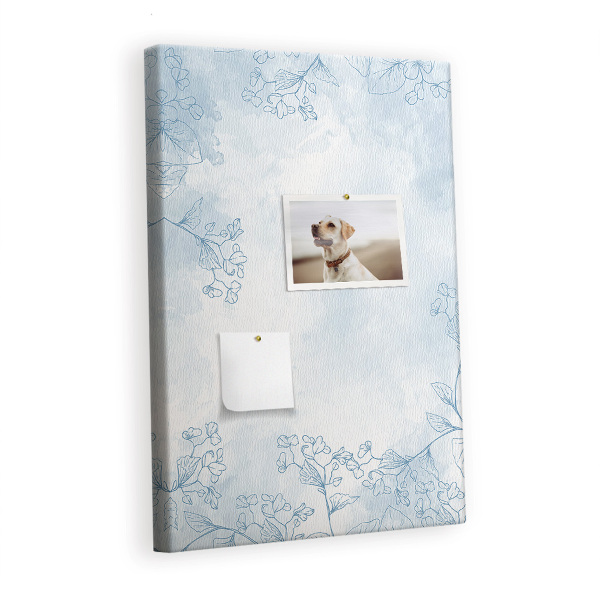 Quadro de cortiça Esboço de flores