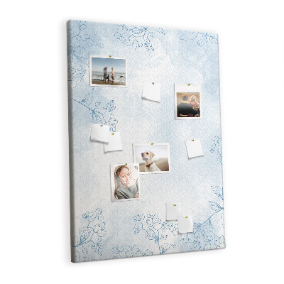 Quadro de cortiça Esboço de flores