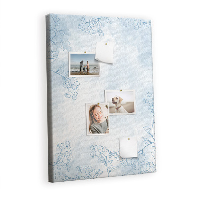 Quadro de cortiça Esboço de flores