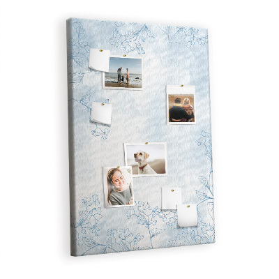 Quadro de cortiça Esboço de flores