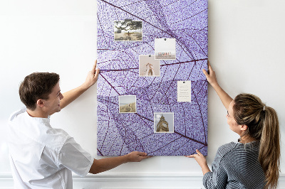 Painel de cortiça para parede Textura da folha