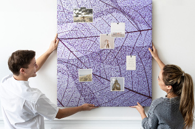 Painel de cortiça para parede Textura da folha