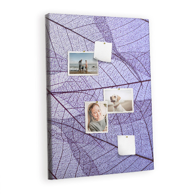 Painel de cortiça para parede Textura da folha