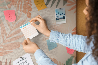 Quadro de cortiça Moldura de folha de palmeira