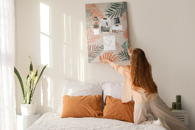 Quadro de cortiça Moldura de folha de palmeira