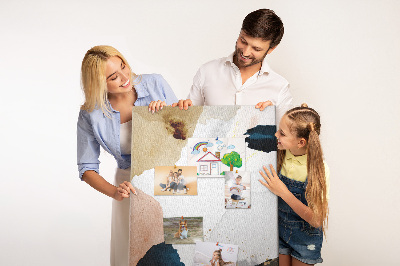 Quadro de cortiça Abstração em aquarela