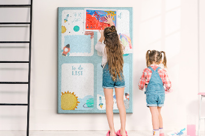 Painel de cortiça para parede Planejador Galáctico