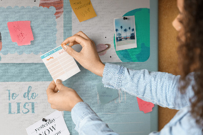 Painel de cortiça para parede Planejador Galáctico