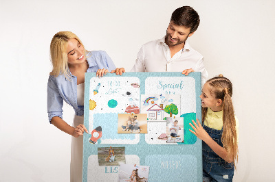 Painel de cortiça para parede Planejador Galáctico