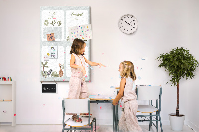 Quadro de cortiça Planejador de safári