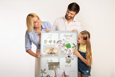 Quadro de cortiça Planejador de safári