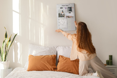 Painel de cortiça para parede Planejador minimalista