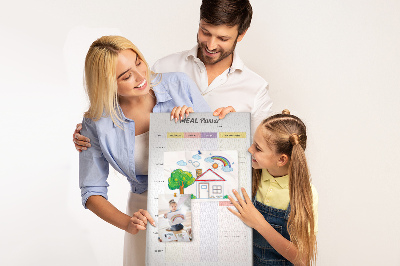 Quadro de cortiça Planejamento alimentar