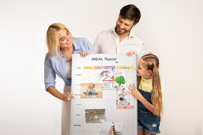 Quadro de cortiça Planejamento alimentar