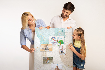 Lousa de cortiça Manchas pastel