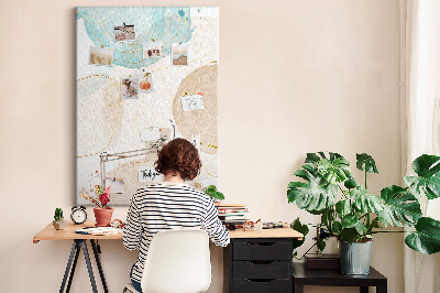 Lousa de cortiça Manchas pastel