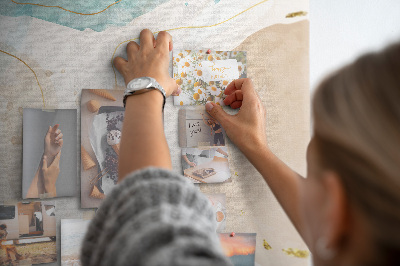 Lousa de cortiça Manchas pastel